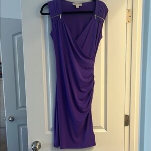 Elegant Purple Sleeveless Dress